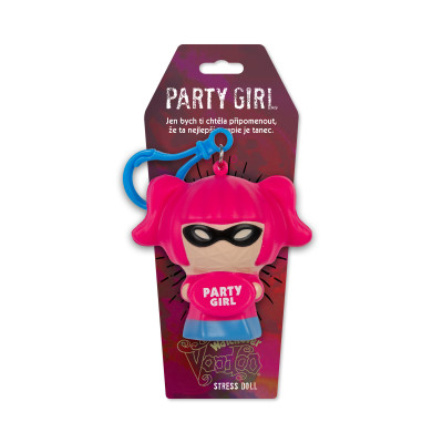 Albi Antistresová klíčenka: Voodoo panenka - Party Girl