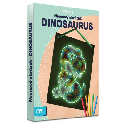 Albi Vyrob si - Neonový obrázek: Dinosaurus