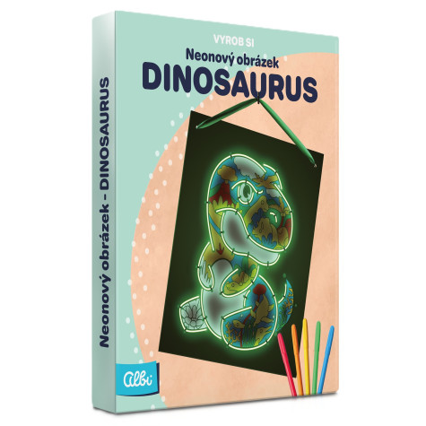 Albi Vyrob si - Neonový obrázek: Dinosaurus ~ 1