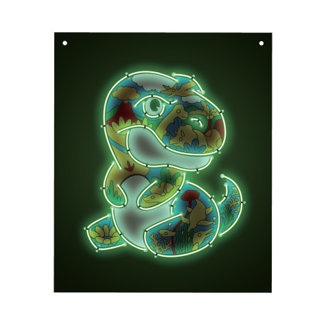 Albi Vyrob si - Neonový obrázek: Dinosaurus ~ 2