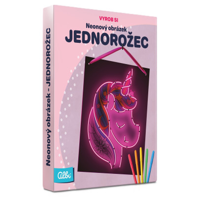 Albi Vyrob si - Neonový obrázek: Jednorožec