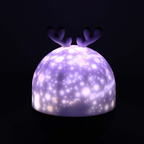 Noční LED světlo s projektorem Jelen ~ 10
