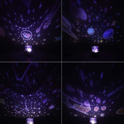 Noční LED světlo s projektorem Králíček ~ 11