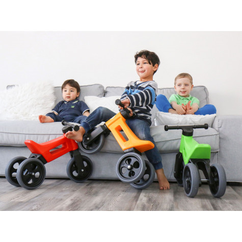 Funny Wheels odrážedlo New Sport 2v1 s gumovými koly - zelené ~ 4