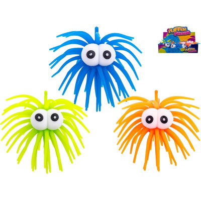 Toys&Trends Míček střapatý 4cm strečový velké oči
