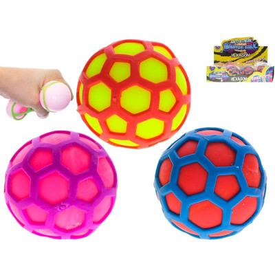 Toys&Trends Míček hexagon strečový 6,5cm