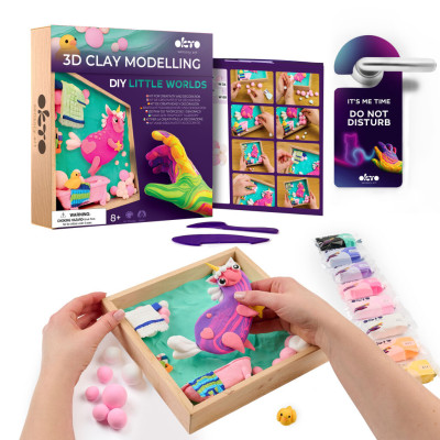 OKTO SENSORY ART 3D Výtvarná modelovací sada DIY s dřevěným rámem - Jednorožec