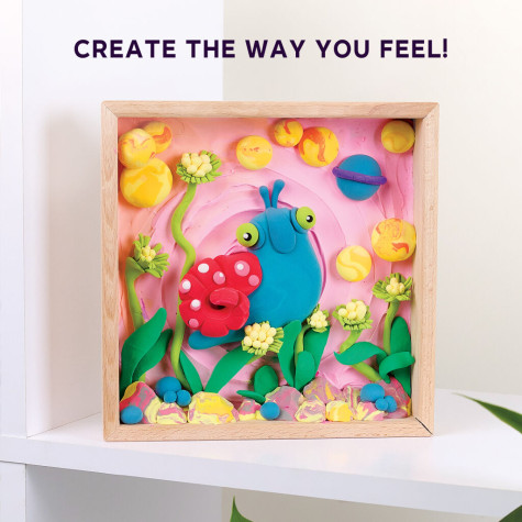 OKTO SENSORY ART 3D Výtvarná modelovací sada DIY s dřevěným rámem - Šnek ~ 5