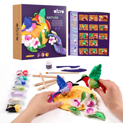 OKTO SENSORY ART 3D Výtvarná modelovací sada Nature - Kolibříci