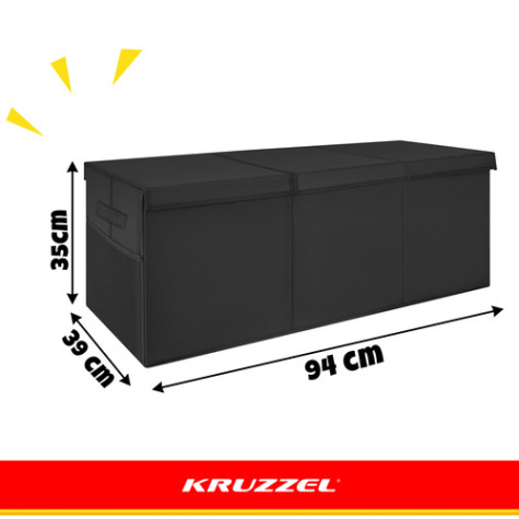 Krabice box na hračky 132l černá Kruzzel 28122 ~ 9