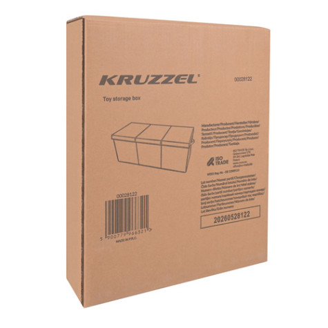 Krabice box na hračky 132l černá Kruzzel 28122 ~ 10