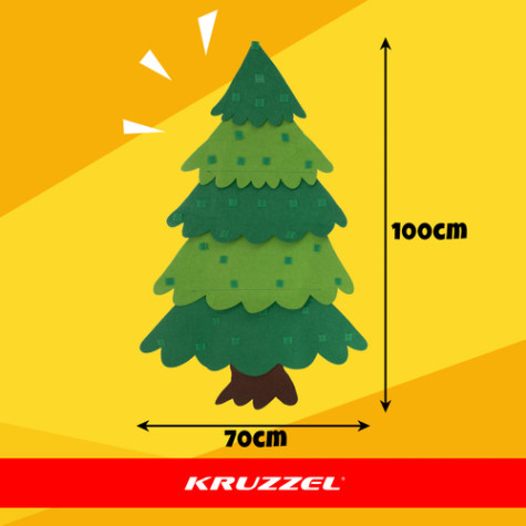 LED vánoční stromeček z plsti Kruzzel 26548 ~ 6