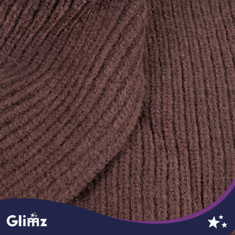 Zimní pletená kapuce hnědá Glimz 28143 ~ 3