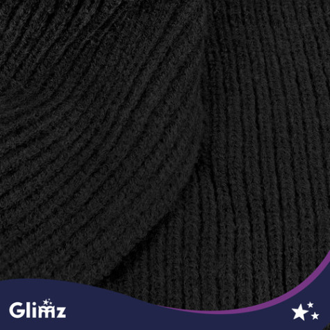Zimní pletená kapuce černá Glimz 28142 ~ 3