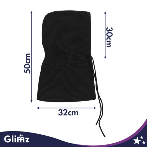 Zimní pletená kapuce černá Glimz 28142 ~ 7