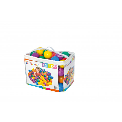 Intex 49600 Míčky do hracích koutů 8cm barevný 100ks v tašce ~ 4