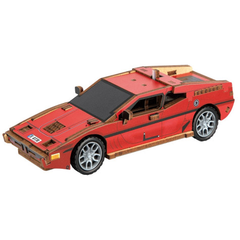 2Kids Toys 3D dřevěná skládačka Sportovní auto červené ~ 1
