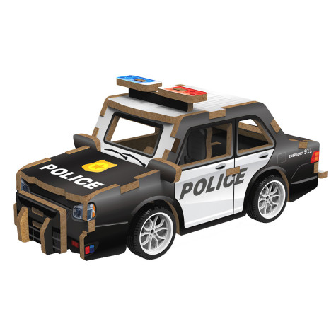 2Kids Toys 3D dřevěná skládačka Policejní auto ~ 1