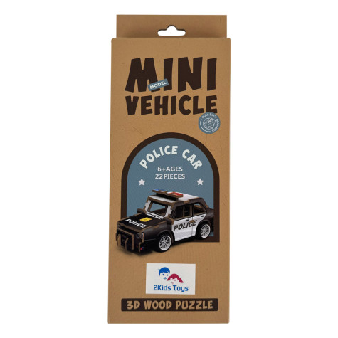 2Kids Toys 3D dřevěná skládačka Policejní auto ~ 2