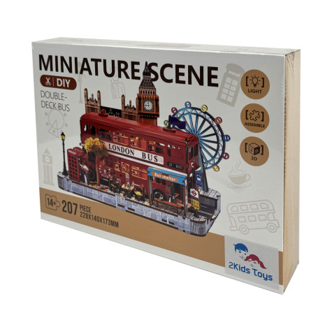 2Kids Toys 3D dřevěná skládačka Miniaturní scéna Londýn ~ 2