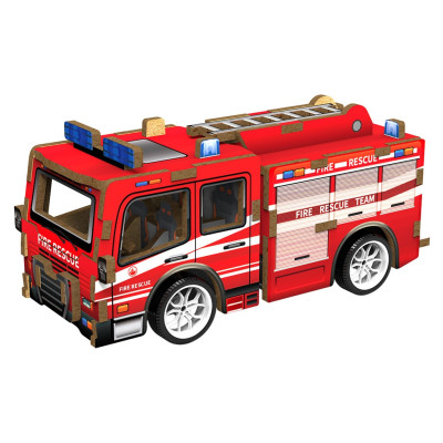 2Kids Toys 3D dřevěná skládačka Hasičský vůz