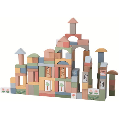 2Kids Toys Safari kostky se zvířátky 120 ks