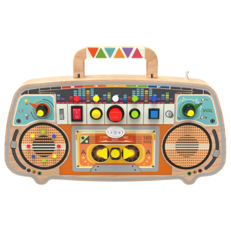 2Kids Toys Activity board Dřevěné FM rádio ~ 1