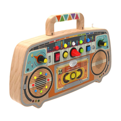 2Kids Toys Activity board Dřevěné FM rádio ~ 2