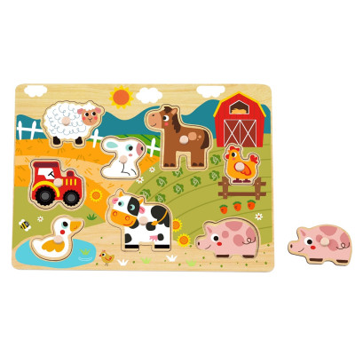 2Kids Toys Vkládací puzzle Venkov