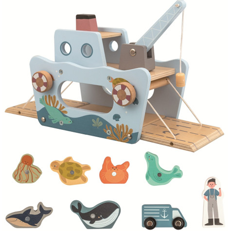 2Kids Toys Magnetická hračka Rybářská loď ~ 5