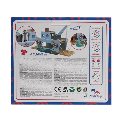 2Kids Toys Magnetická hračka Rybářská loď ~ 8