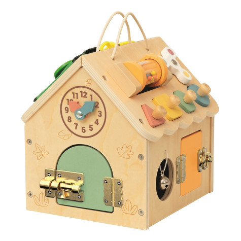 2Kids Toys Activity board Domeček přírodní malý ~ 2