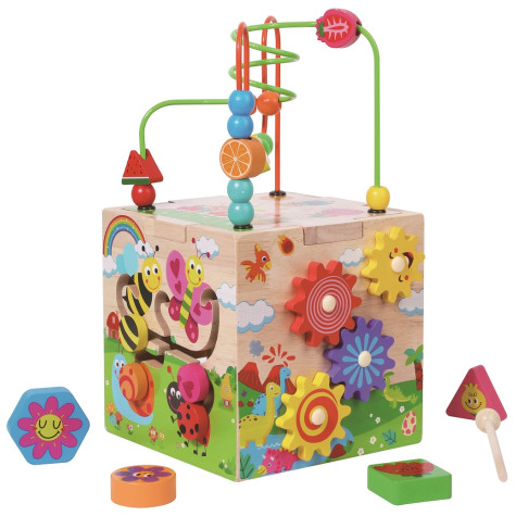 2Kids Toys Motorická kostka s labyrintem Veselá zvířátka ~ 1