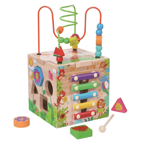 2Kids Toys Motorická kostka s labyrintem Veselá zvířátka ~ 2
