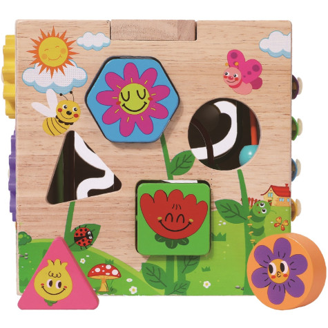 2Kids Toys Motorická kostka s labyrintem Veselá zvířátka ~ 4