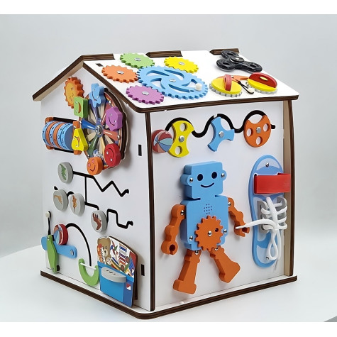 2Kids Toys Activity board Domeček bílý ~ 2