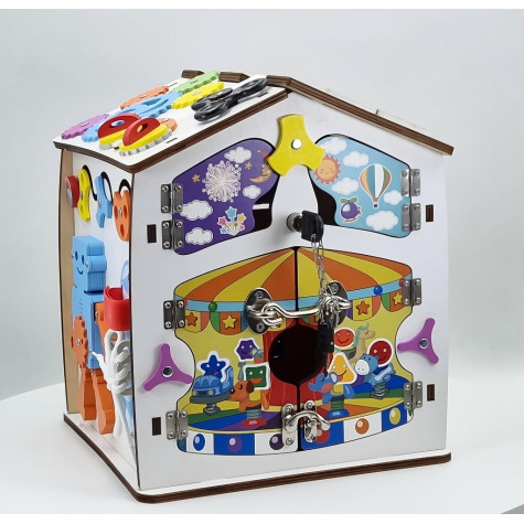 2Kids Toys Activity board Domeček bílý ~ 3
