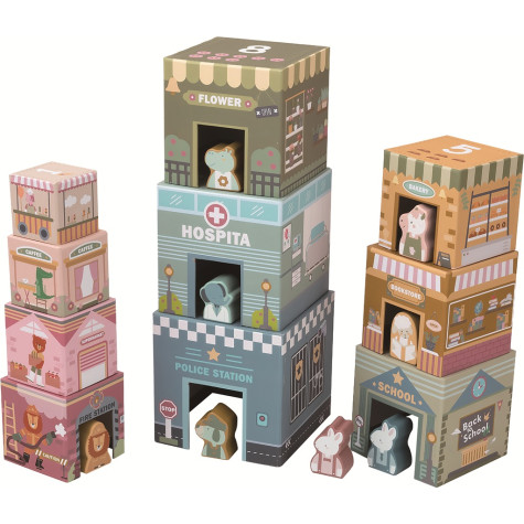 2Kids Toys Skládací věž z kostek City ~ 1