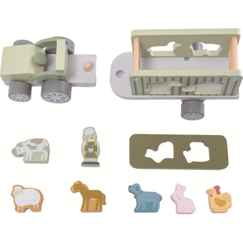 2Kids Toys Dřevěné auto se zvířátky ~ 3