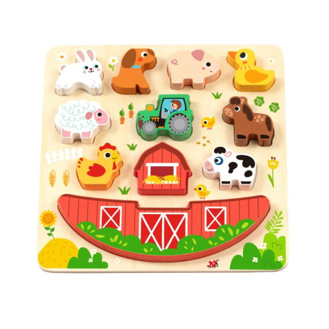 2Kids Toys Balanční puzzle Farma 2 v 1 ~ 1