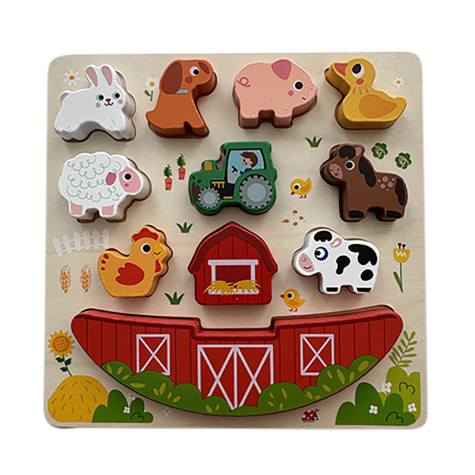 2Kids Toys Balanční puzzle Farma 2 v 1 ~ 2