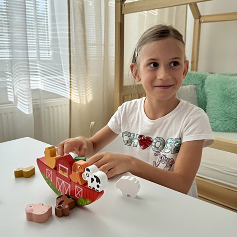 2Kids Toys Balanční puzzle Farma 2 v 1 ~ 4