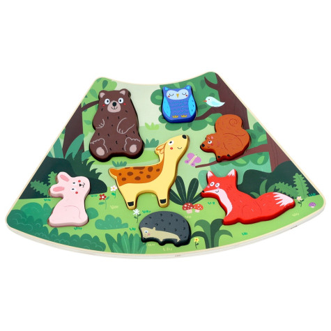 2Kids Toys Dřevěné puzzle Lesní zvířátka propojitelné ~ 1