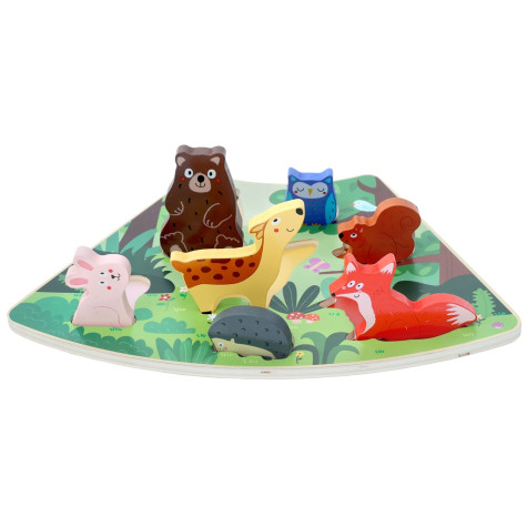 2Kids Toys Dřevěné puzzle Lesní zvířátka propojitelné ~ 4