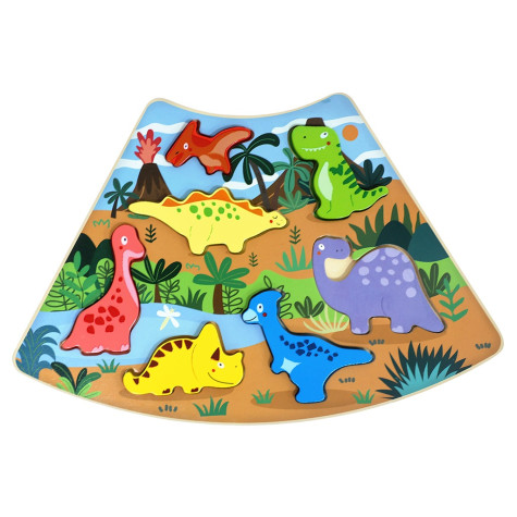 2Kids Toys Dřevěné puzzle Dinosauři propojitelné ~ 1