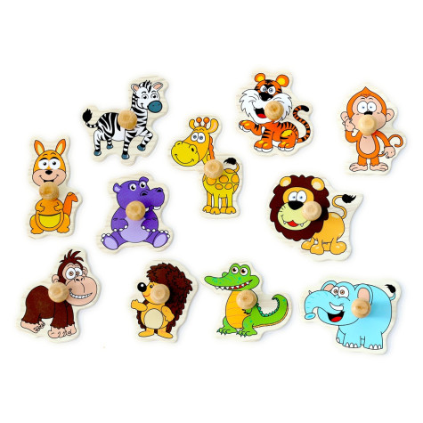 2Kids Toys Dřevěné puzzle Safari 11 dílků ~ 2
