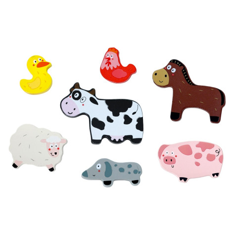 2Kids Toys Dřevěné puzzle Veselá farma propojitelné ~ 3