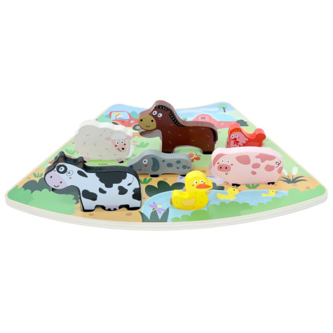 2Kids Toys Dřevěné puzzle Veselá farma propojitelné ~ 4