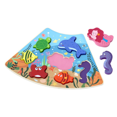 2Kids Toys Dřevěné puzzle Podvodní svět propojitelné ~ 2