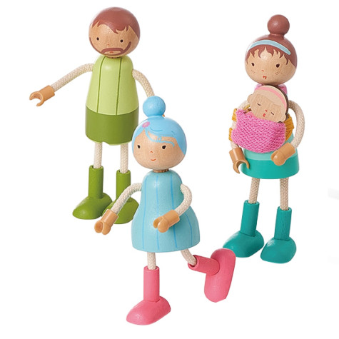 2Kids Toys Sada nábytku s rodinou 5 v 1 ~ 3